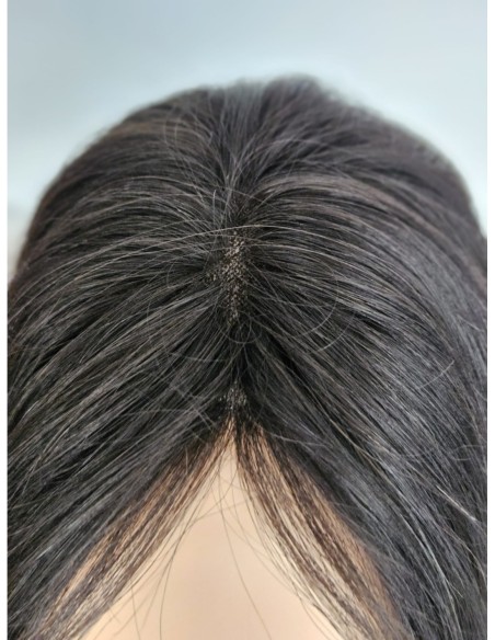 "JONI-35 1BGP" TOPPER Z WŁOSÓW NATURALNYCH Z GRZYWKĄ