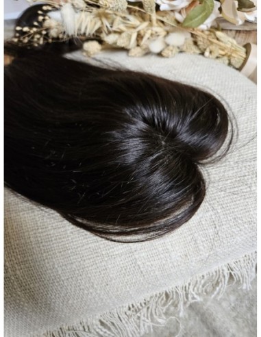 "JONI-35 1BGP" TOPPER Z WŁOSÓW NATURALNYCH Z GRZYWKĄ