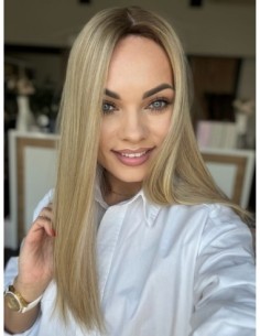 "ANIA  45-50 PREMIUM"-TOPPER Z WŁOSÓW NATURALNYCH