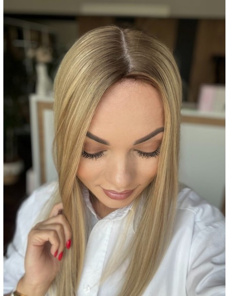 "ANIA  45-50 PREMIUM"-TOPPER Z WŁOSÓW NATURALNYCH