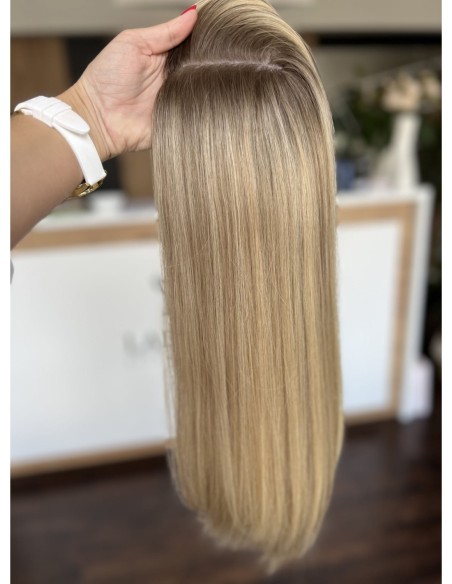 "ANIA  45-50 PREMIUM"-TOPPER Z WŁOSÓW NATURALNYCH