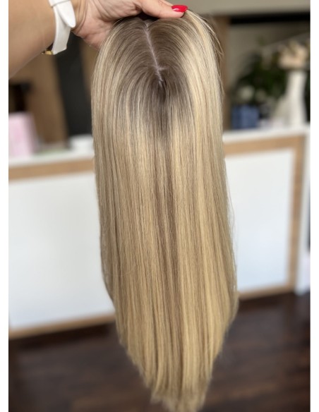 "ANIA  45-50 PREMIUM"-TOPPER Z WŁOSÓW NATURALNYCH