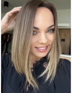 GABI 35 CM-TOPPER Z WŁOSÓW NATURALNYCH PREMIUM 2