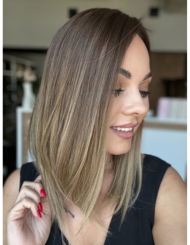 GABI 35 CM-TOPPER Z WŁOSÓW NATURALNYCH PREMIUM