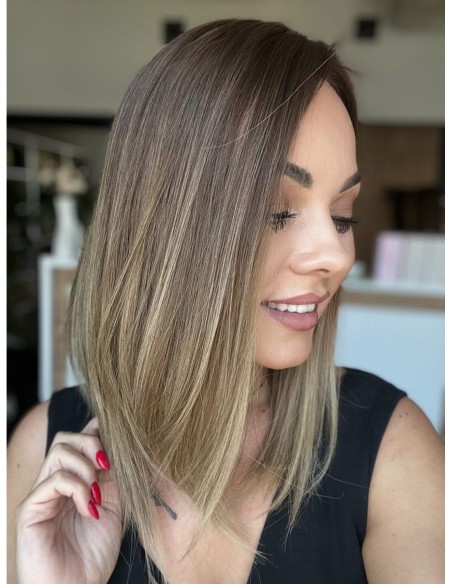 GABI 35 CM-TOPPER Z WŁOSÓW NATURALNYCH PREMIUM