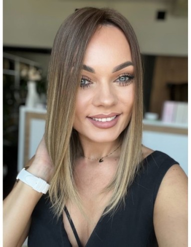 GABI 35 CM-TOPPER Z WŁOSÓW NATURALNYCH PREMIUM