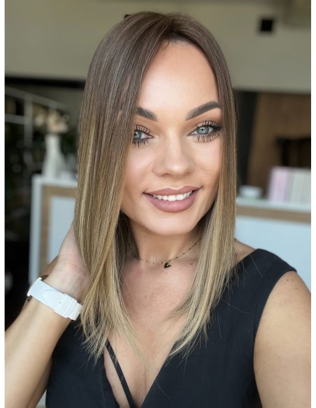 GABI 35 CM-TOPPER Z WŁOSÓW NATURALNYCH PREMIUM