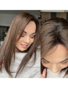 SELENE B10-45CM -TOPPER Z WŁOSÓW NATURALNYCH