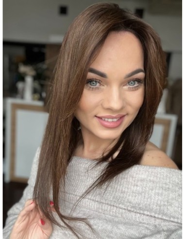 SELENE B10-45CM -TOPPER Z WŁOSÓW NATURALNYCH