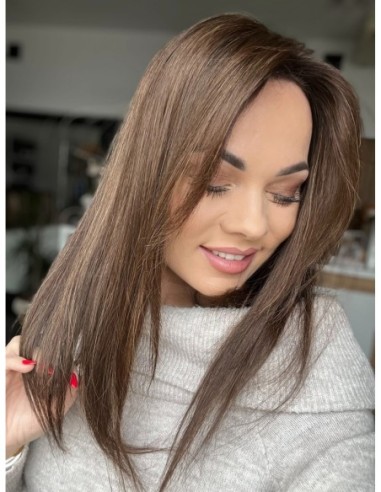 SELENE B10-45CM -TOPPER Z WŁOSÓW NATURALNYCH