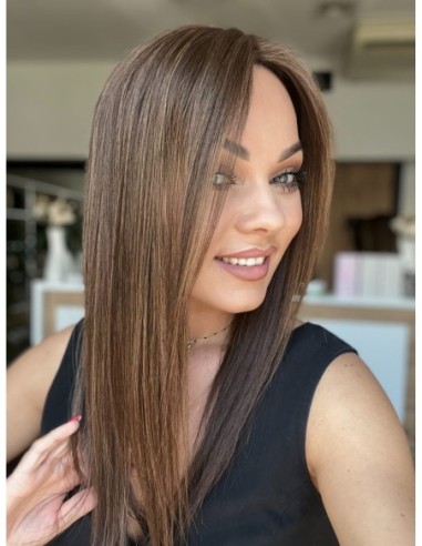 SELENE B10-45CM -TOPPER Z WŁOSÓW NATURALNYCH