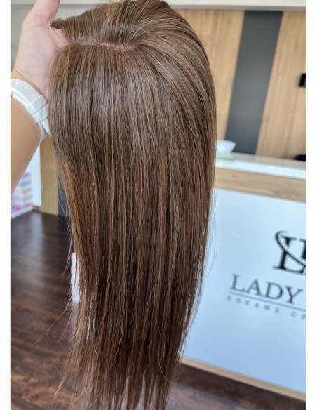 SELENE B10-45CM -TOPPER Z WŁOSÓW NATURALNYCH