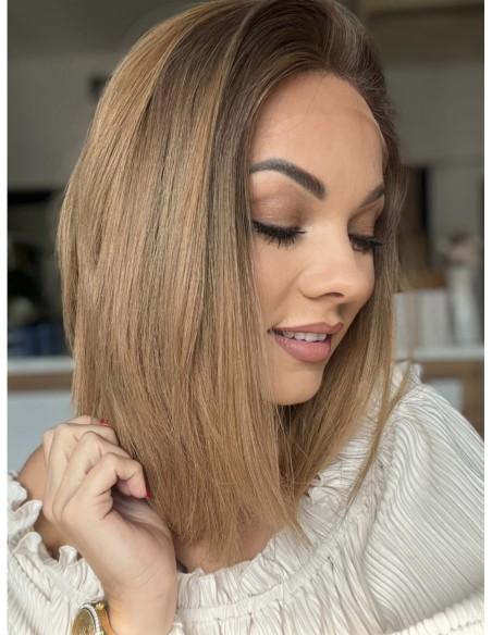 "NORA 612"- PERUKA Z WŁOSÓW NATURALNYCH "M"