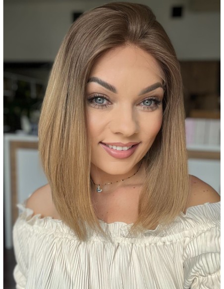 "NORA 612"- PERUKA Z WŁOSÓW NATURALNYCH "M"