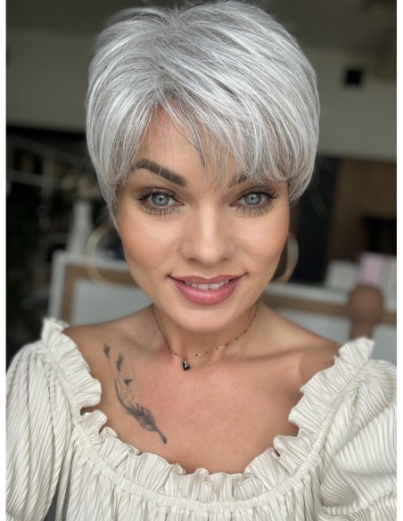 Izar Salt Pepper -Peruka z włosów syntetycznych NAH