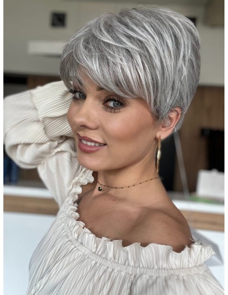 Izar Salt Pepper -Peruka z włosów syntetycznych NAH