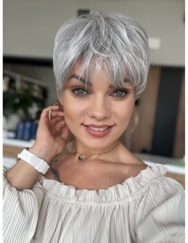 Izar Salt Pepper -Peruka z włosów syntetycznych NAH