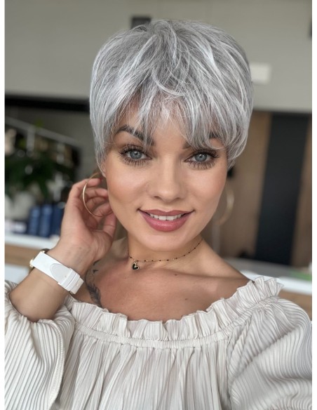 Izar Salt Pepper -Peruka z włosów syntetycznych NAH