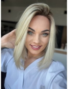 "NORA LI"- PERUKA Z WŁOSÓW NATURALNYCH  "M"