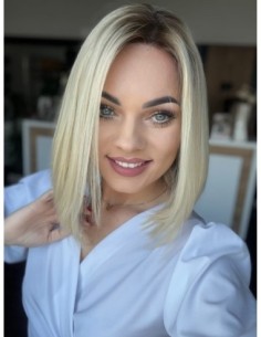 "NORA LI"- PERUKA Z WŁOSÓW NATURALNYCH  "M" 2