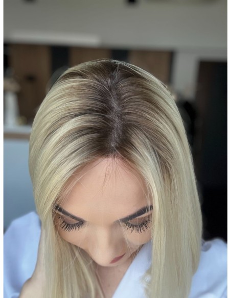 "NORA LI"- PERUKA Z WŁOSÓW NATURALNYCH  "M"