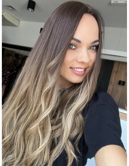 GABI 60 CM-TOPPER Z WŁOSÓW NATURALNYCH-PREMIUM