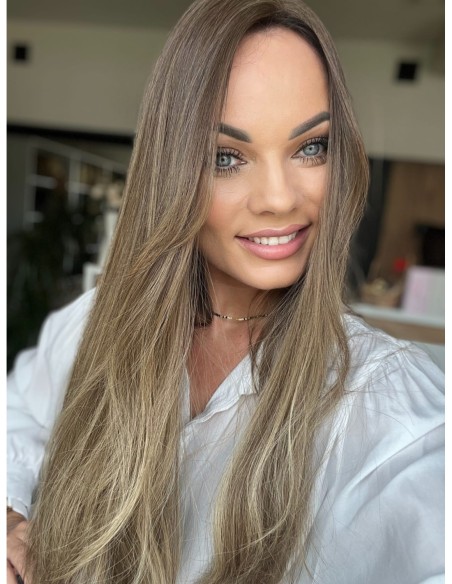 GABI 60 CM-TOPPER Z WŁOSÓW NATURALNYCH-PREMIUM