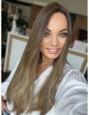 GABI 60 CM-TOPPER Z WŁOSÓW NATURALNYCH-PREMIUM