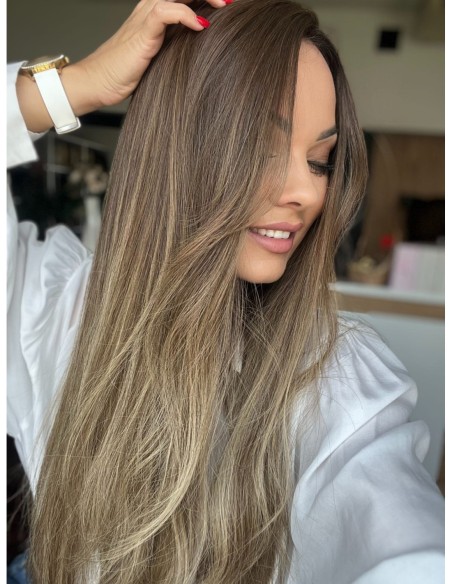 GABI 60 CM-TOPPER Z WŁOSÓW NATURALNYCH-PREMIUM