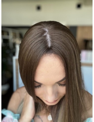 GABI 60 CM-TOPPER Z WŁOSÓW NATURALNYCH-PREMIUM