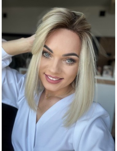 "NORA LI"- PERUKA Z WŁOSÓW NATURALNYCH  "M"