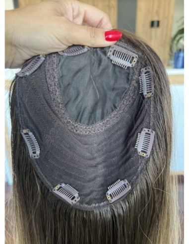 GABI 60 CM-TOPPER Z WŁOSÓW NATURALNYCH-PREMIUM