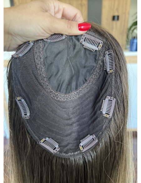 GABI 60 CM-TOPPER Z WŁOSÓW NATURALNYCH-PREMIUM