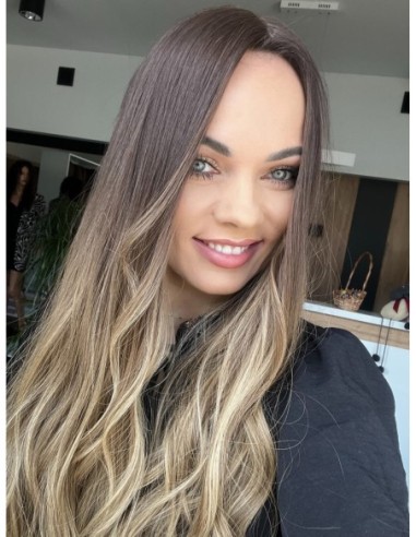 GABI 60 CM-TOPPER Z WŁOSÓW NATURALNYCH-PREMIUM