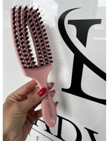 Szczotka  sygnowana do peruk i topperów z włosów naturalnych z włosiem dzika Lady Hair