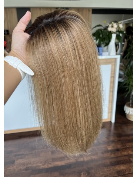 "JONI-35 KM ll Z GRZYWKĄ  " TOPPER Z WŁOSÓW NATURALNYCH