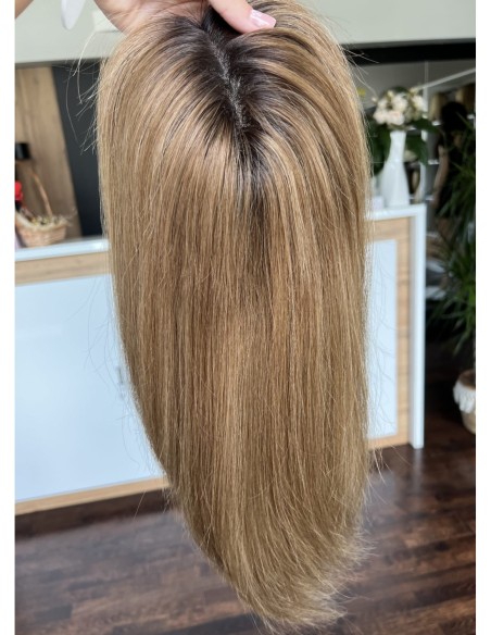 "JONI-35 KM ll Z GRZYWKĄ  " TOPPER Z WŁOSÓW NATURALNYCH