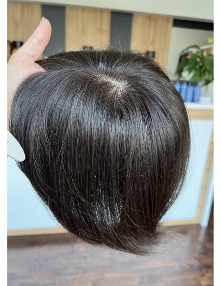 Ina 25cm silk top z grzywką -topper z włosów naturalnych