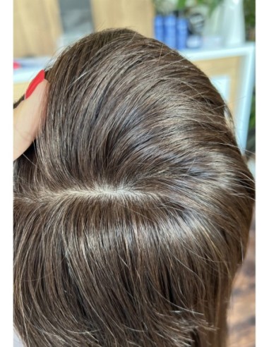 Nila 45cm z grzywką  silk top-topper z włosów naturalnych   z możliwością podklejania