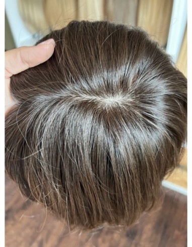 Nila 25 cm z grzywką  silk top-topper z włosów naturalnych