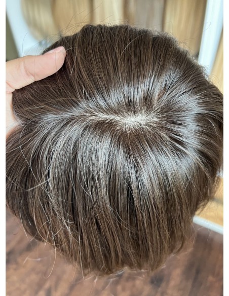 Nila 25 cm z grzywką  silk top-topper z włosów naturalnych