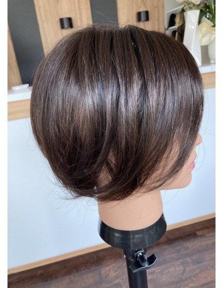 Nila 25 cm z grzywką  silk top-topper z włosów naturalnych