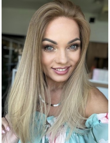 "BETI 45CM"- PERUKA Z WŁOSÓW NATURALNYCH "M"