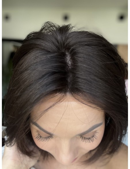 Idalia K2-Krótka peruka z włosów naturalnych  S/M