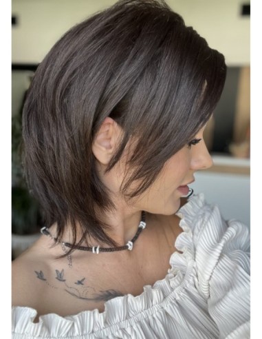 Idalia K2-Krótka peruka z włosów naturalnych  S/M