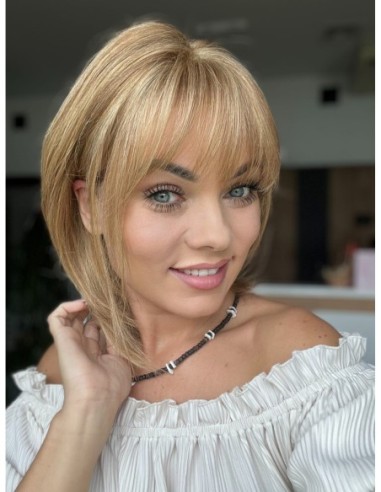 Idalia RT-Krótka peruka z włosów naturalnych  S/M