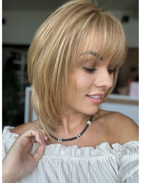 Idalia RT-Krótka peruka z włosów naturalnych  S/M