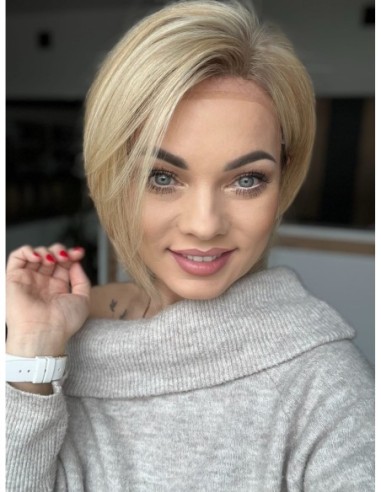 Idalia LR-Krótka Peruka z włosów naturalnych  S/M