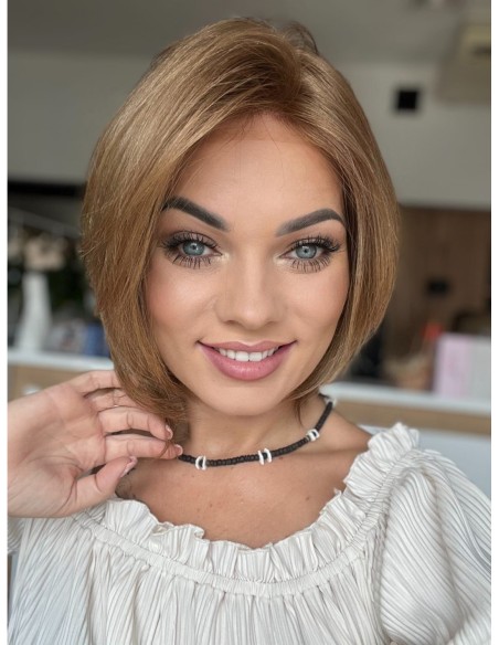 Idalia AN-Krótka peruka z włosów naturalnych  S/M