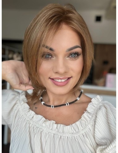 Idalia AN-Krótka peruka z włosów naturalnych  S/M